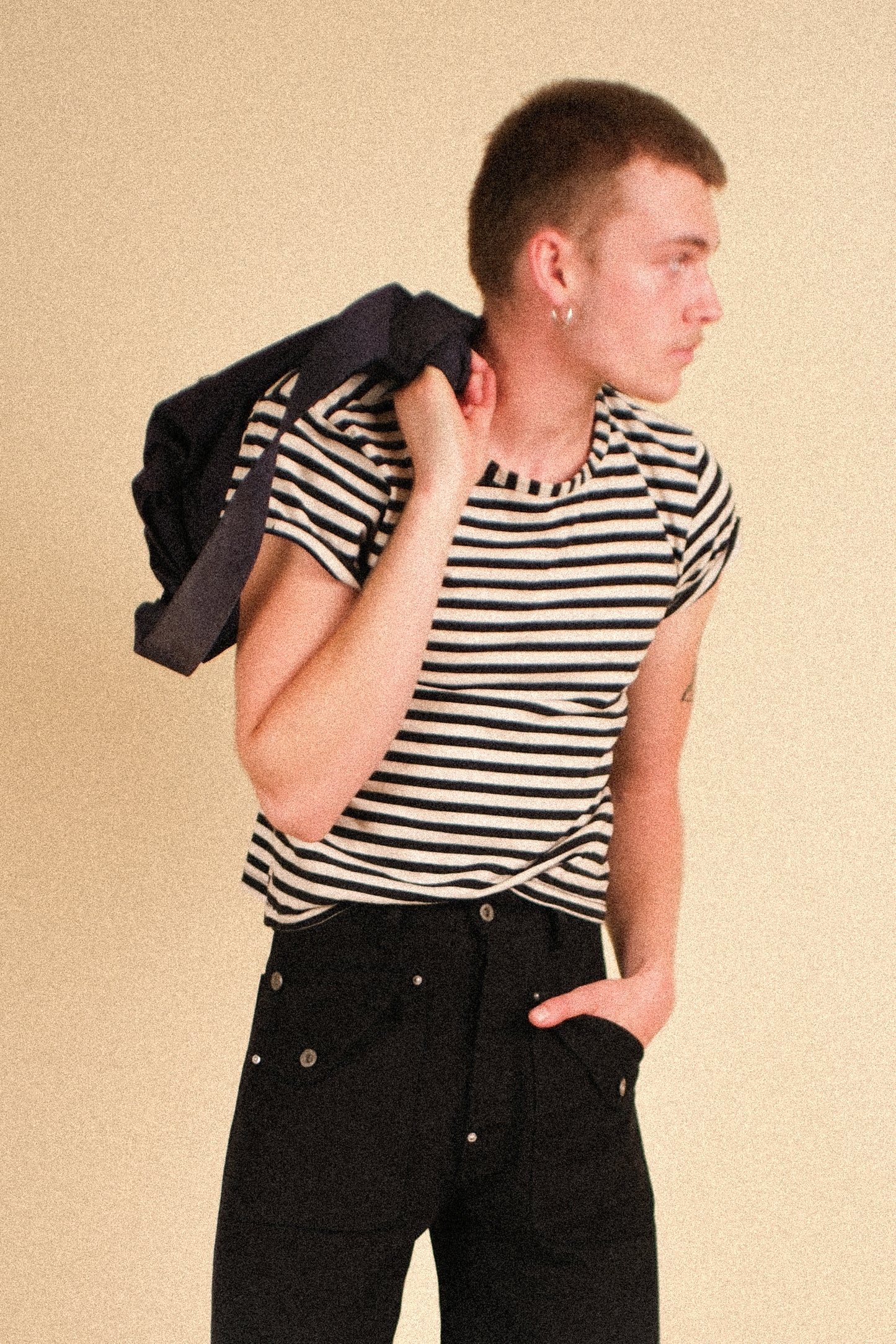 V001T/LL - STRIPED TEE